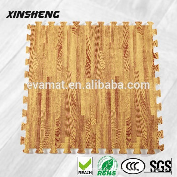 Interlocking grain pattern EVA foam mat, home use decorative non-toxic mat